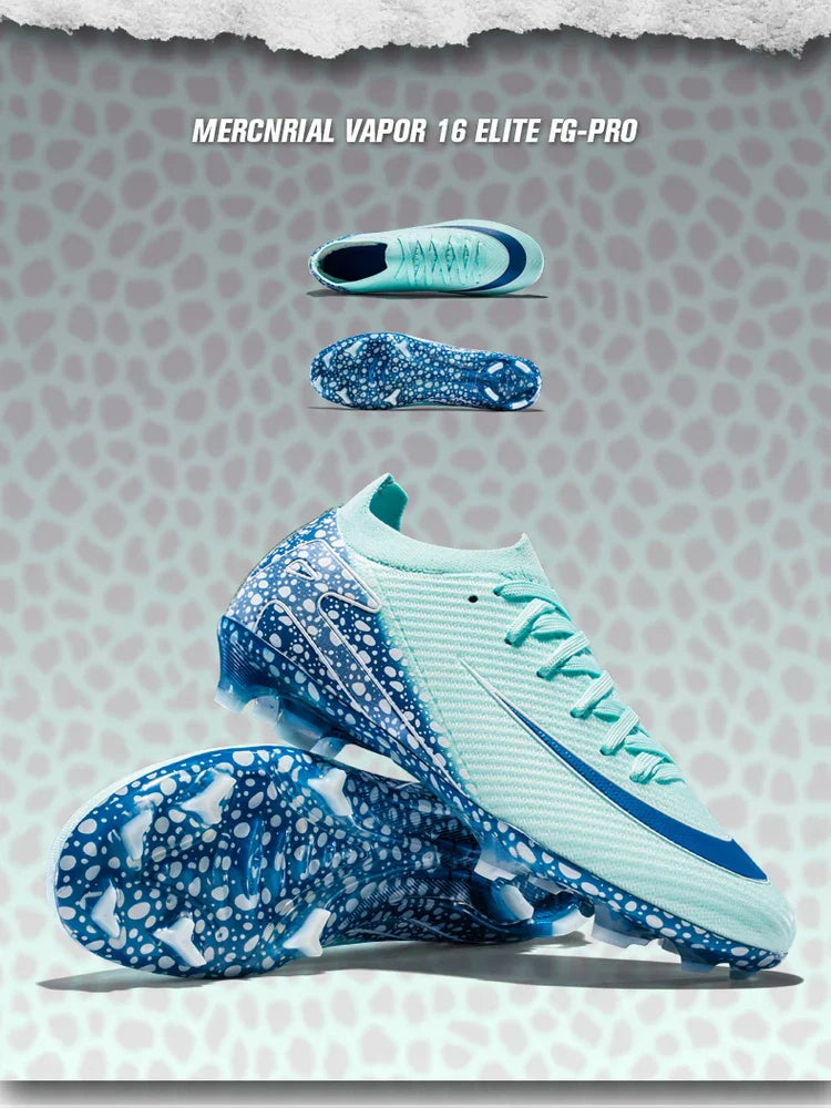 Soccer Cleats for Men Women AG/TF Breathable Cushioned Insole Anti-Slip Outdoor Sports Artificial Grass Football Boots