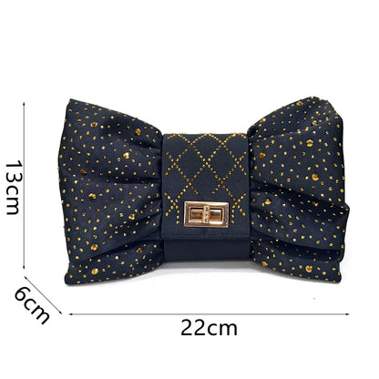 2025 Fashion Brown Color Women's Party Shoes and Bag Set With Elegant Diamond Butterfly Design - Stylish and Chic