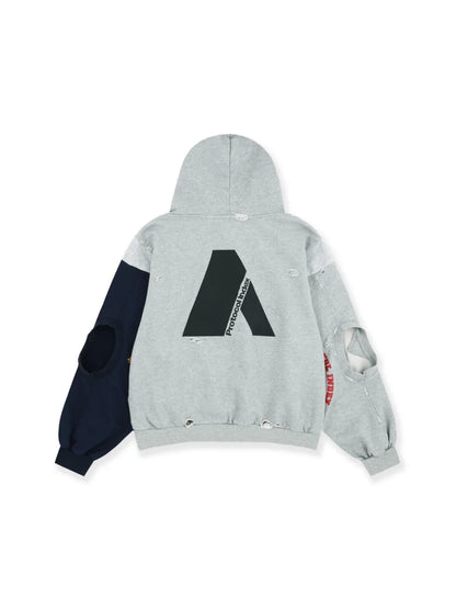 2026 Patchwork ARMY Vintage Damaged Cardigan Pullover Men Women Best Quality Hoodie