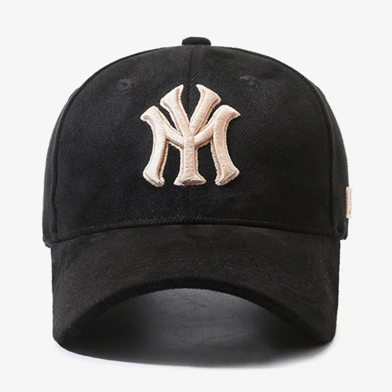 Fashion Embroidered Letters Baseball Cap for Men Women, Adjustable Unisex Couple Matching Sun Hat, Trendy Casual Duck Bill Cap