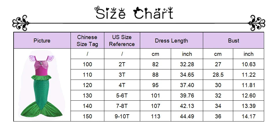 Kids Princess Costume Girls Frozen Elsa Anna Halloween Dress Cosplay Snow White Aurora Moana Rapunzel Mermaid Belle Party Outfit
