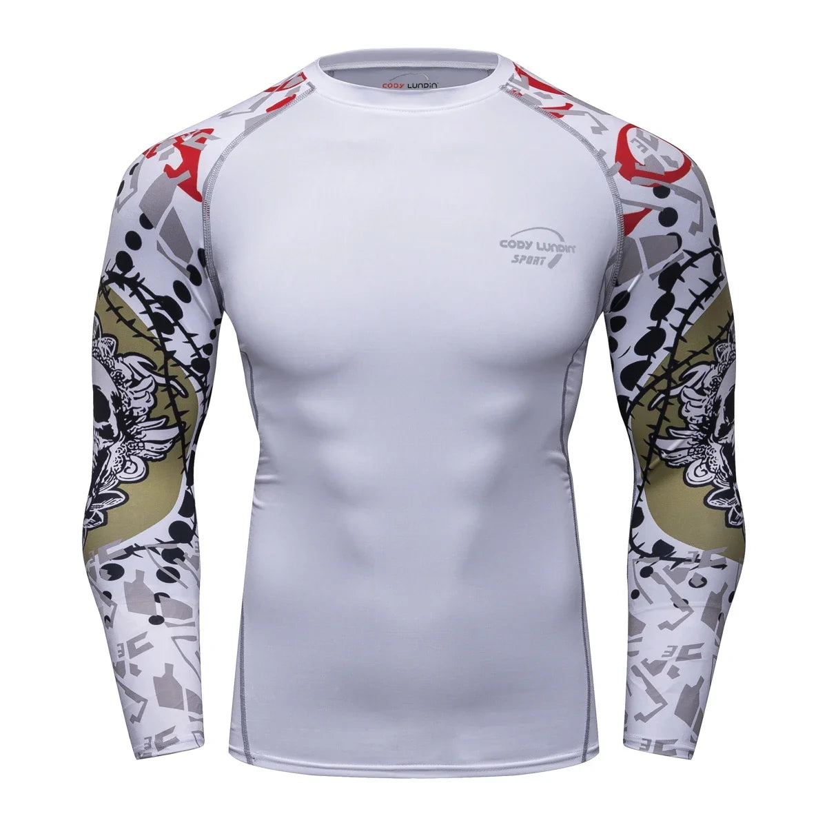 Cody Clothes Full Sleeve White Rashguards For Swimwear Anti -uv Sunscreen T Shirt Boxing Trainning Wear Bjj Jiu Jitsu Rash Guard