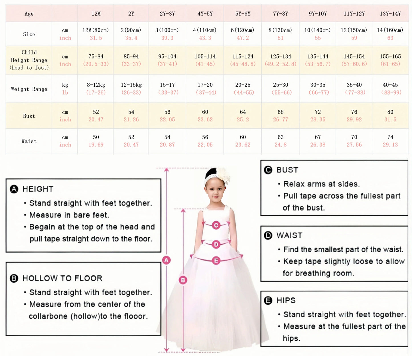 J410 Lovely Floral Pink Girl Dress Puff Sleeves for Kids Princess Holiday Birthday Party Ball Gown