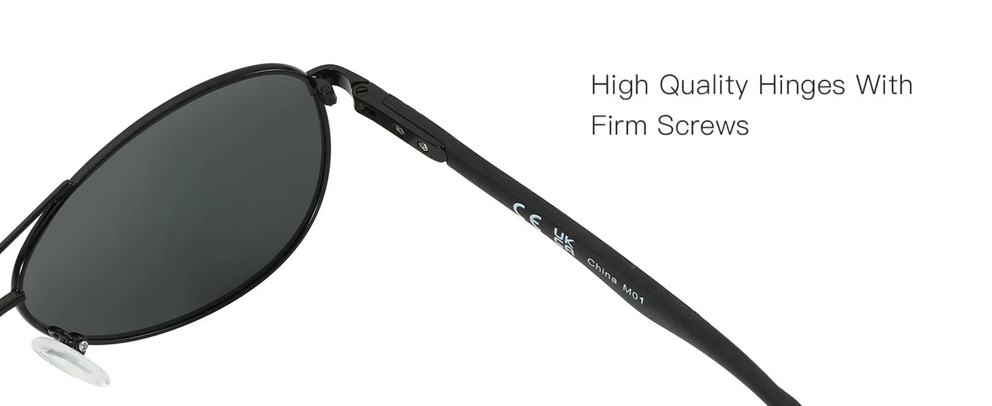 Aluminum Vintage Uv400 Pilot Polarized Sunglasses Shade for Men Driving Fishing Sun Glasses