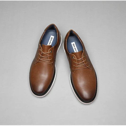 2025 Spring/Summer New Men Shoes Comfy Luxury Brand Men Casual Shoes Lace Up Business Style Dress Shoes BHKH Men Shoes