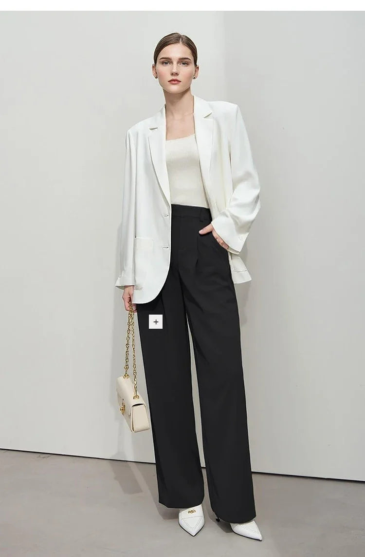 Women's Coat Autumn And Autumn Turned-over Collar Anti-ultraviolet Cool Jacket Casual Commuting Women's Blazers 12621078