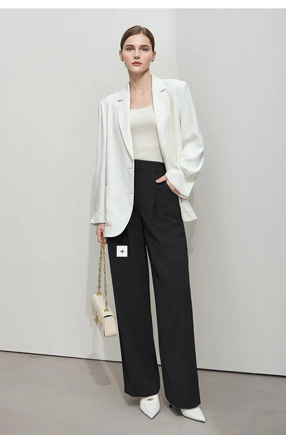 Women's Coat Autumn And Autumn Turned-over Collar Anti-ultraviolet Cool Jacket Casual Commuting Women's Blazers 12621078