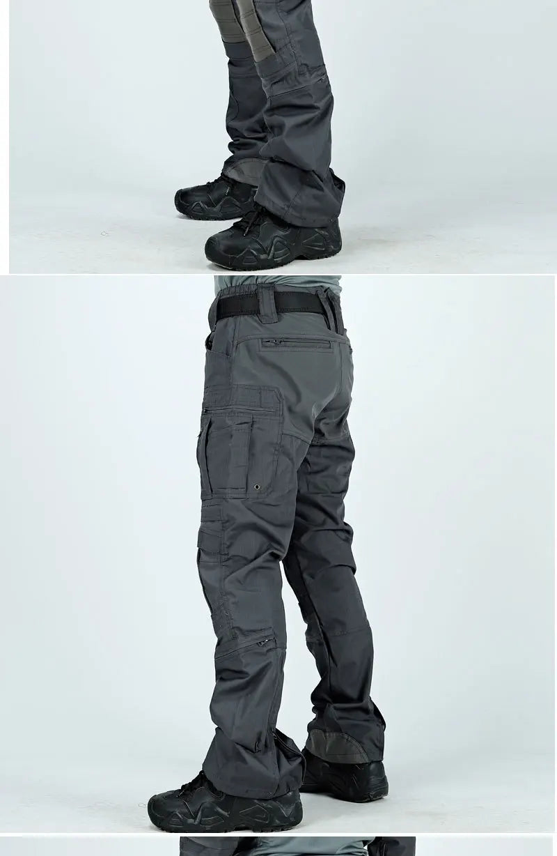 Waterproof Cargo Pant Man Tactical Pants Military Training Combat Trousers Multi Pockets Wear-Resistant Men Pants Outdoor Hiking