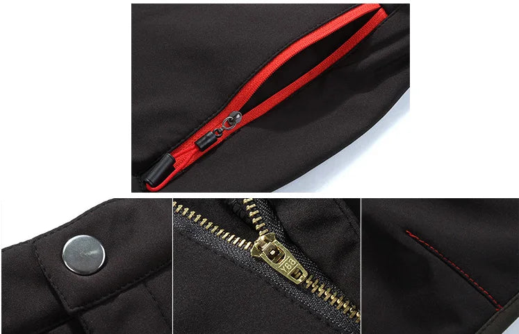 Men Trekking Pants Hiking Snow Autumn Winter Outdoor Soft Shell Thick Cloth Windproof Colorful Warm Camping Trousers