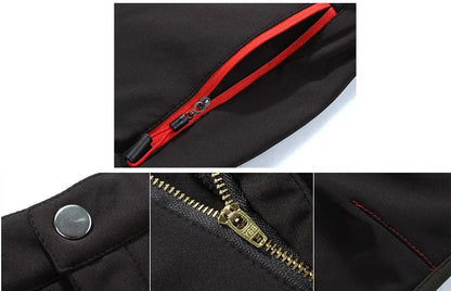 Men Trekking Pants Hiking Snow Autumn Winter Outdoor Soft Shell Thick Cloth Windproof Colorful Warm Camping Trousers