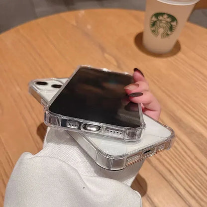 جراب شفاف مغناطيسي Magsafe للشحن اللاسلكي مع رسوم متحركة لهاتف iPhone 17 Air 16 15 14 13 12 11 Plus Mini Pro Max غطاء مع صندوق