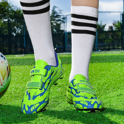 New Men Kids Football Boots Ultralight Boys Professional Soccer Shoes Cleats Non-Slip Match Grass Training Shoes Drop Shipping