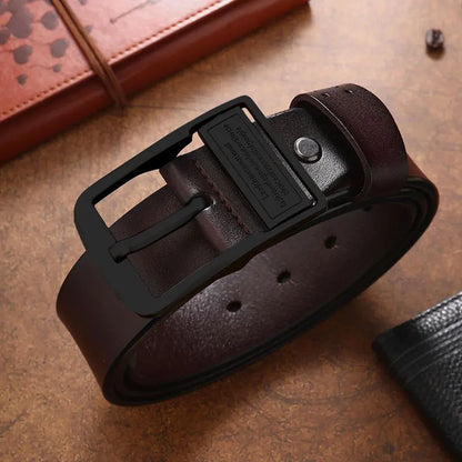 Men Belt Male High Quality Leather Belt Men Male Genuine Leather Strap Luxury Pin Buckle Fancy Vintage Jeans Free Shipping