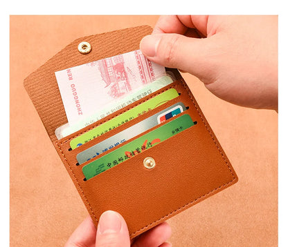 Classic Designer PU Leather Small Wallet for Men Short Simple Women's Purse Fashion Ultra Thin Credit Card Bag Coin Purse