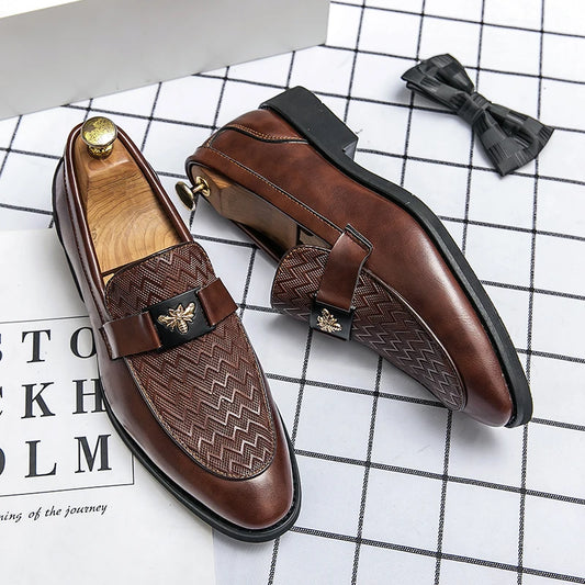 Fashion Size 6~13 Mens Dress Casual Leather Designer Wedding Mules Luxury Business Italian Slippers Loafers Oxford Shoes for Men
