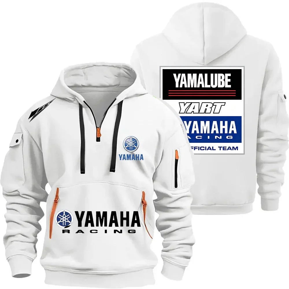 YART Logo Motorcycle Racing Team 2026 New Men's Multi Pocket Half Zipper Women's Fashion Sports Hoodie