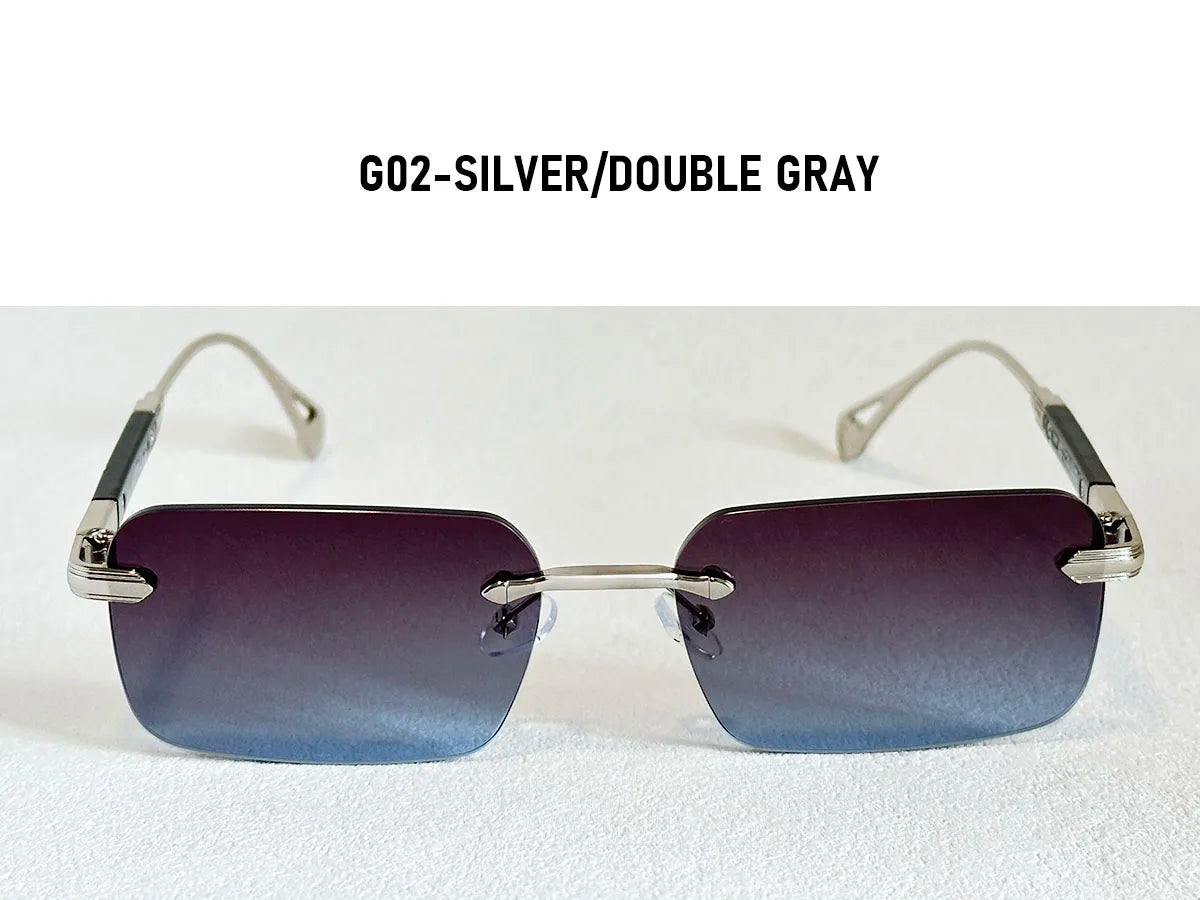 Rimless Sunglasses Women Trendy 2026 Metal Square Sunglass Men Luxury Fashion Glasses Vintage Dropshipping Lunette Soleil Femme