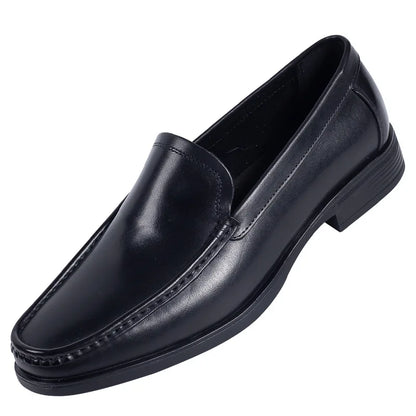 Italian Men's Formal Shoes Luxury Genuine Leather Handmade Black Wedding Soical Suit Buckle 2023 Summer New Oxford Dress Loafers