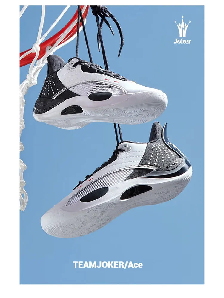 Team Joker Men Basketball Shoes Combat Rebound Anti-slip Wear-resistant CQT-QU!K Stable High-top Sneakers 572511105