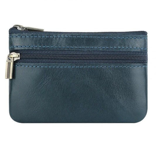 Nouveau Sac à Monnaie Vintage en Cuir de Vachette Homme et Femme, Mini Pochette de Rangement pour Écouteurs pour Homme et Femme