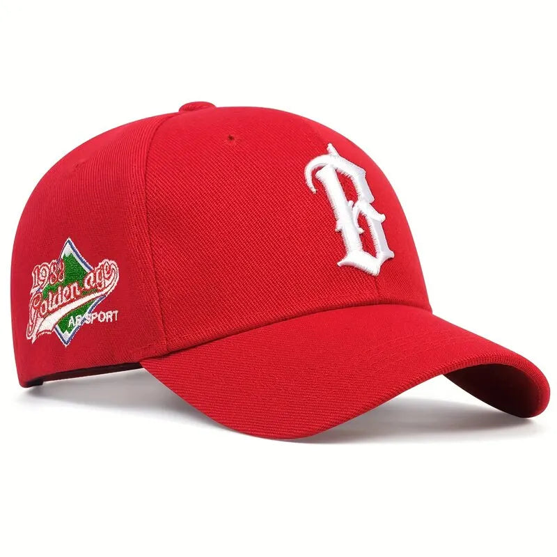 Fashion B Letter Embroidery 1988 Hip Hop Hats Outdoor Adjustable Casual Baseball Caps Sunscreen Hat
