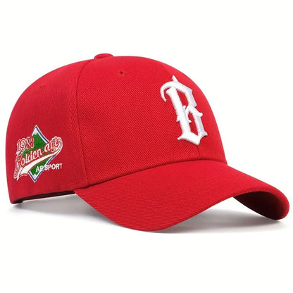 Fashion B Letter Embroidery 1988 Hip Hop Hats Outdoor Adjustable Casual Baseball Caps Sunscreen Hat