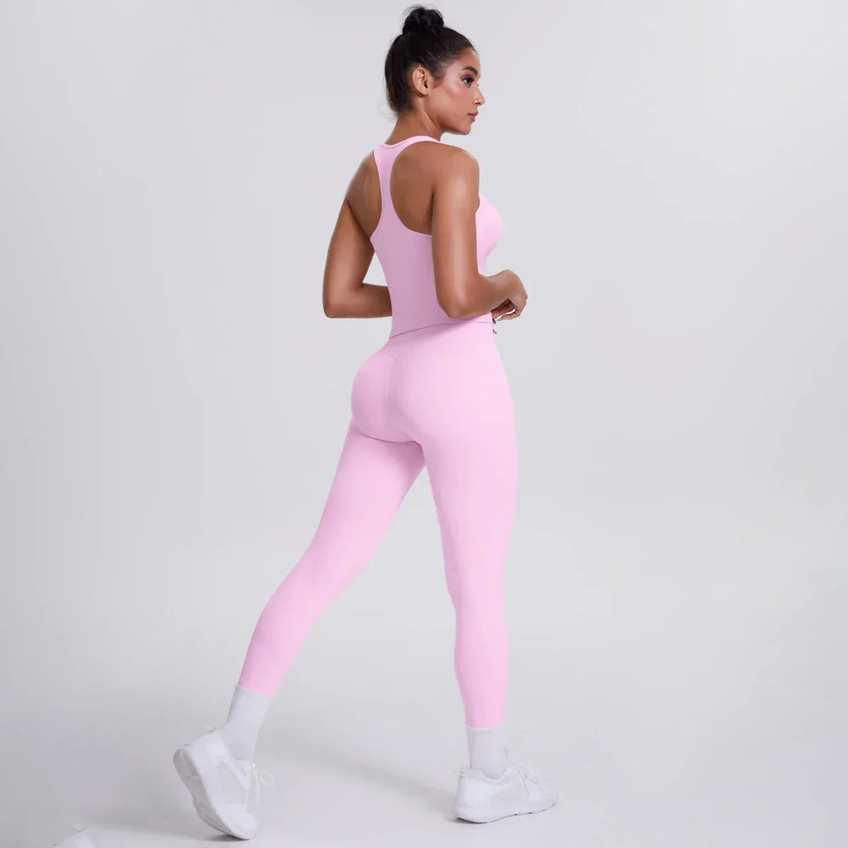 Yoga Top Set Fitness Gym Suit Training Sleeveless Sport Gym Tops Crossover Back Sports Underwear Tummy Control Slimming