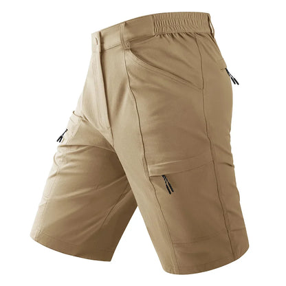 Waterproof Cargo Shorts Men's Summer Quick Dry Hiking Shorts Outdoor Multi-pockets Camping Training Work Shorts Man