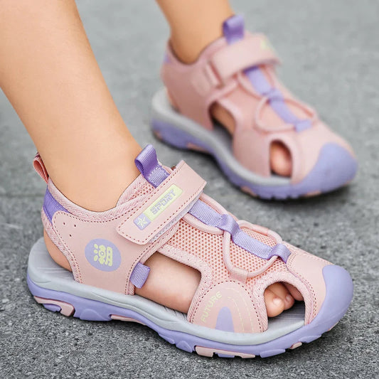 Children's Sandals Boys Girls Breathable Summer Sport for Outdoor Beach Shoes Anti-collision Comfortable Walking Sandalies