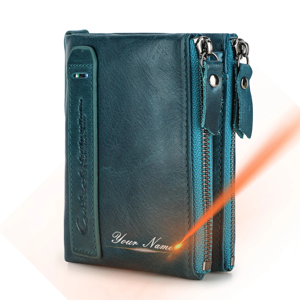 Genuine Leather Short Wallets for Women Luxury Designer Coin Purse Female Money Clip Card Holder Customize Men Wallets