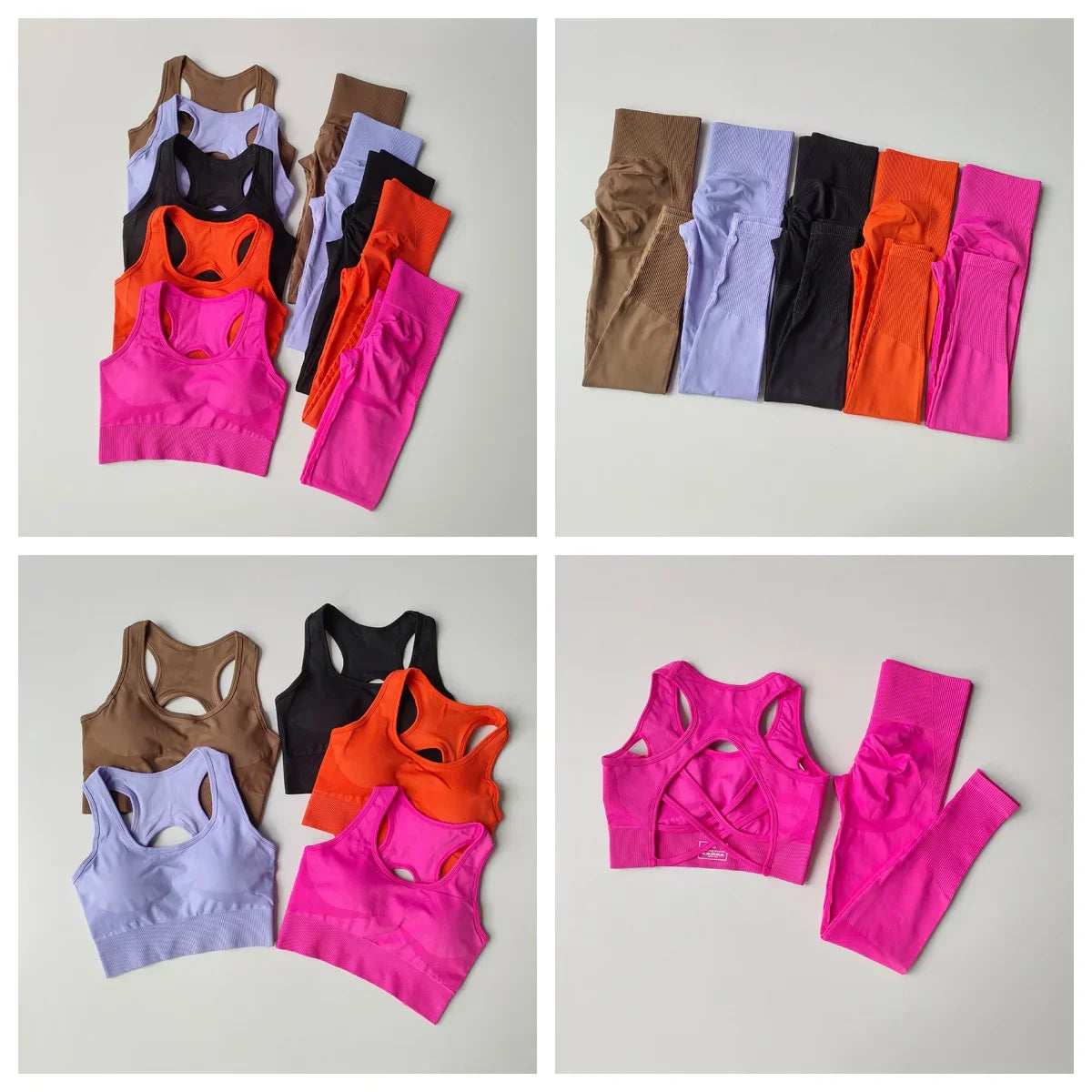 Women's Workout Set 2 Piece, High Impact Sports Bra and High Waist Leggings, Quick Dry Fitness Yoga Suit