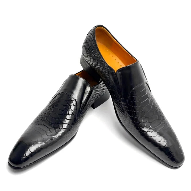Fashions slip-on loafers buckle leather Shoe daily casual shoes men's Business Formal Office Shoes original designer British