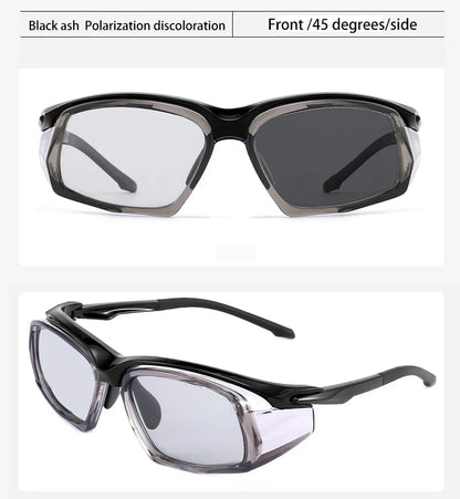 Sports Running Sunglasses Men Mountaineering Wind  Sand TR90 Polarized Sunglasses Safety Eyewear Customizable Prescription
