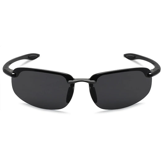 Unisex Sports Sunglasses UV400 Rimless Ultralight Frame for Cycling Driving Running - MJ8001