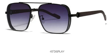 2023 Sunglasses For Men Square Sunglasses Women Trendy Luxe Vintage Fashion Glasses Retro Steampunk Shades Gafas De Sol Hombre
