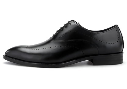 Full-Grain Leather Formal Derby Shoes for Men Daily Wear Business Oxford Dress Shoes