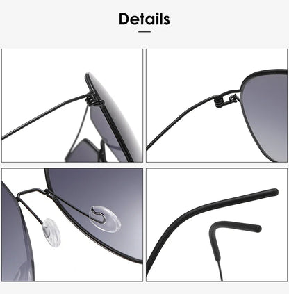 Classic Aviator Sunglasses Men Gold Metal Frame Green Lens Retro Pilot Shades UV400 Outdoor Driving Sun Glasses