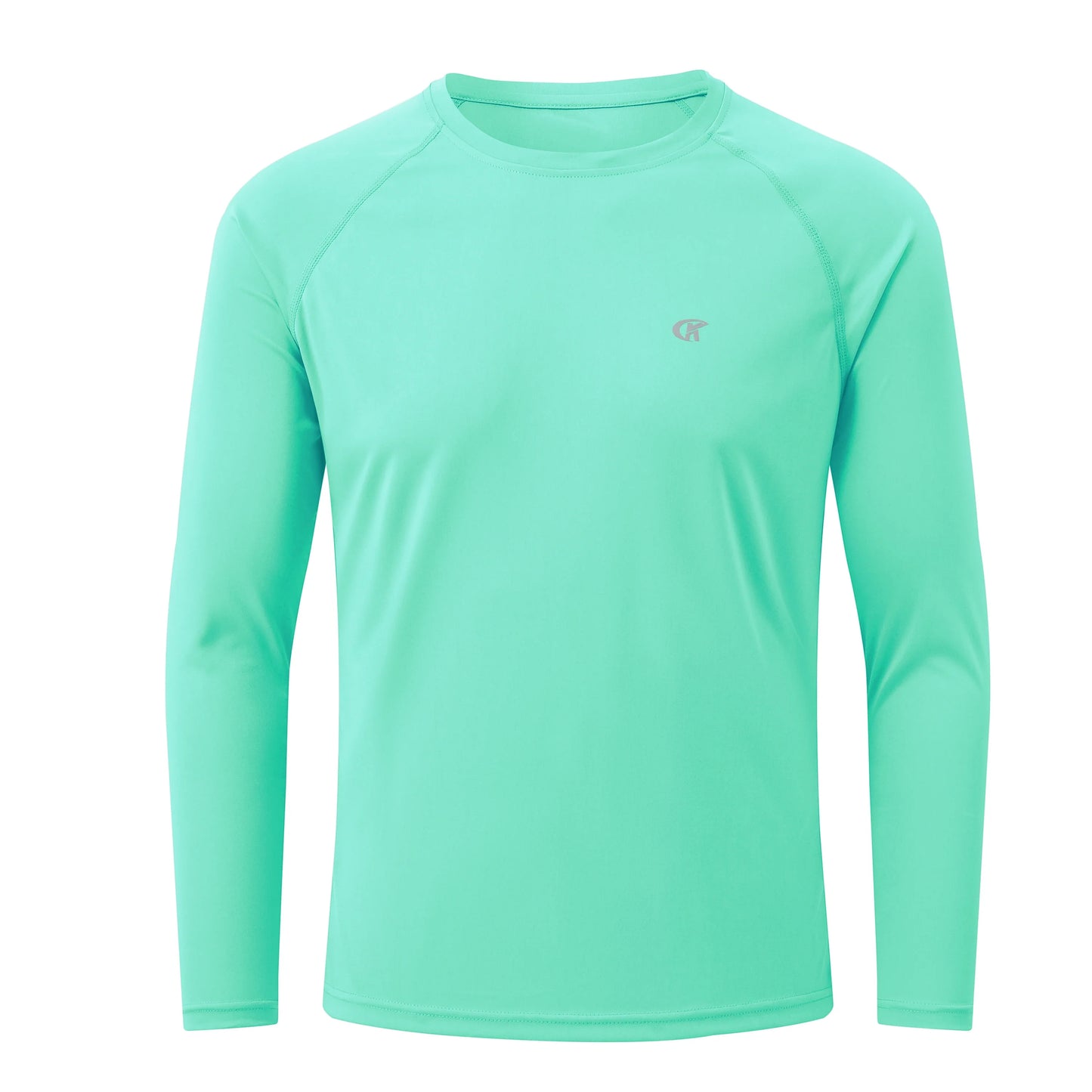 Men UPF 50+ Long Sleeve T-Shirt, Rash Guard Breathable Tops, Pullover Shirt for Sport Fishing Hiking Running Beach Surfing