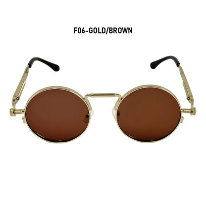 Round Steampunk Sunglasses Men UV400 Protection Punk Fashion Glasses Vintage Luxury Dropshipping Gafas De Sol Lunette De Soleil