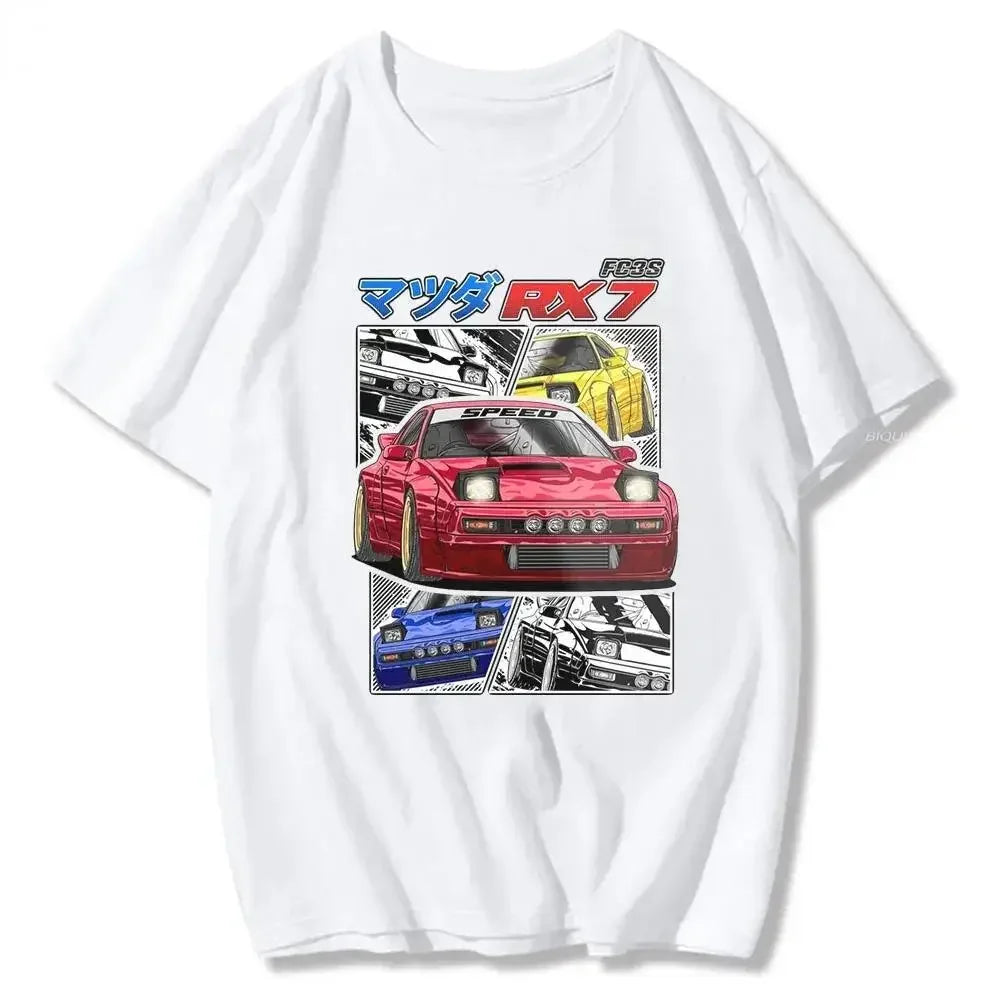 Initial D T Shirt Japanese Anime Graphic Funny Harajuku Manga T Shirt Fashion Casual Short Sleeve T Shirt Women Clothes