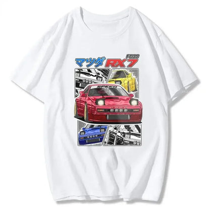 Initial D T Shirt Japanese Anime Graphic Funny Harajuku Manga T Shirt Fashion Casual Short Sleeve T Shirt Women Clothes