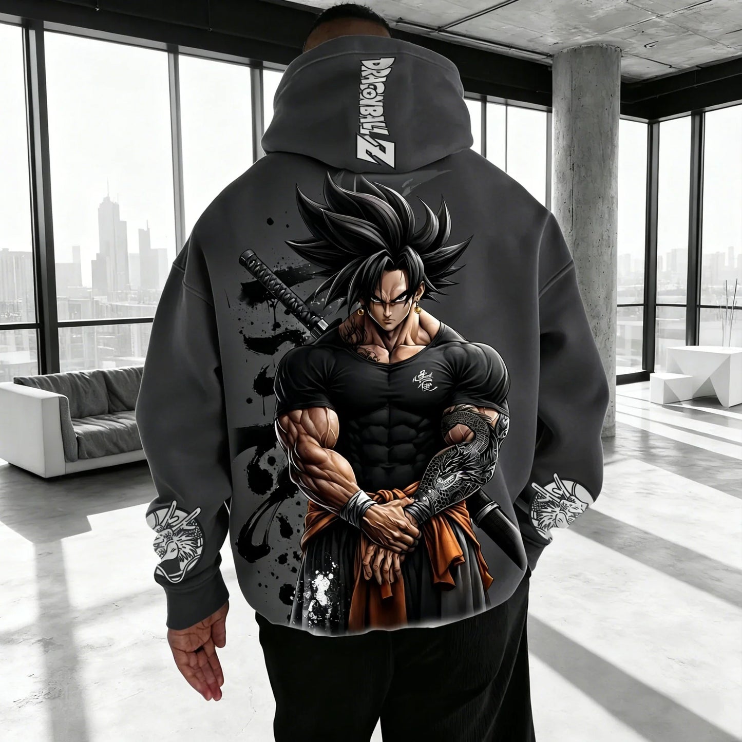 Gym Son Goku Saiyan Dragon Ball Harajuku 2026 Streetwear Men Vintage Hoodie Winter Women Oversized Hooded Sweatshirt Long Sleeve