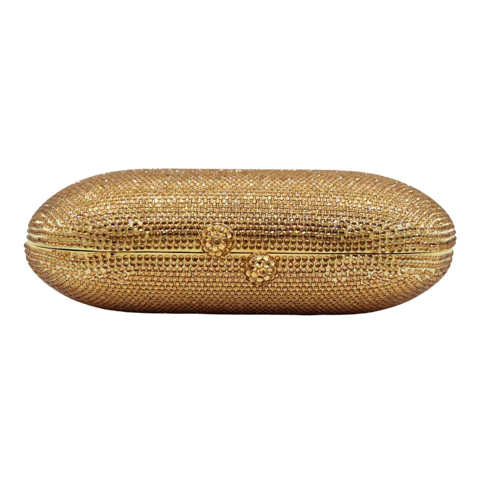 Middle East Diamond Embellished Evening Bag Pure Color Rhinestone Women's Clutch Handbag Polyester Daily Match Magnetic Buckle