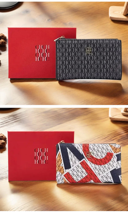 Exquisite Compact Portable High-quality Wallet With A High-end Feel Light Luxury Women's Cartoon Pattern Printed Wallet