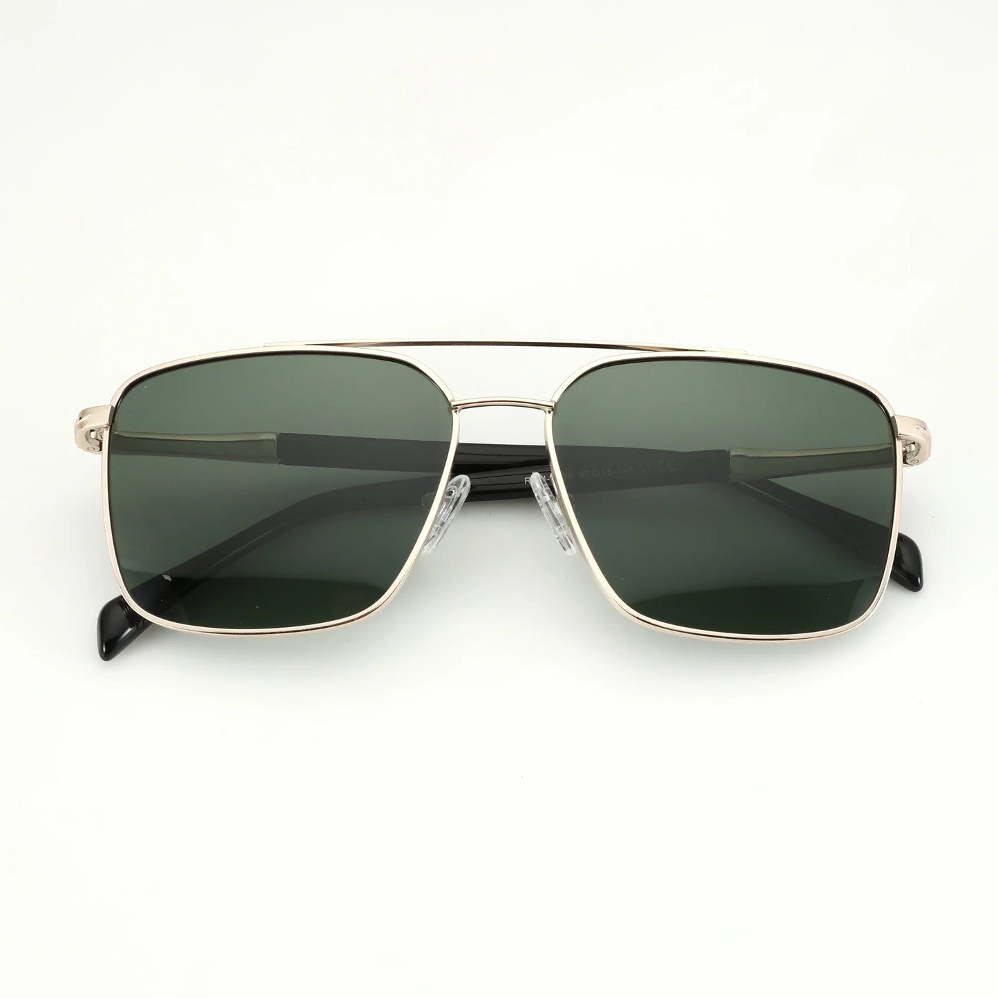 Men's Polarizing Sunglasses Double Bridge Pilot Shade High Quality Metal Sun Glasses For Fishing Driving RTM-2108