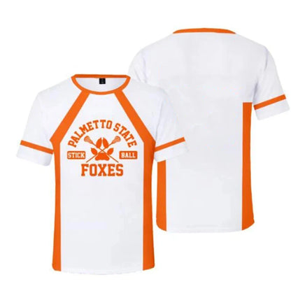 New The Foxhole Court Palmetto State Foxes Lacrosse Jersey Cosplay WILDS MINYARD 3D Tshirt Men/Women Short Sleeve Kids Tees