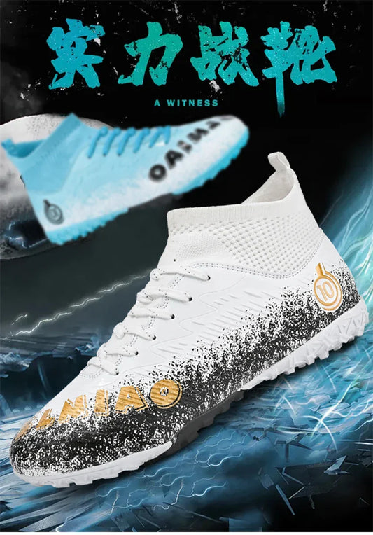 Men Soccer Shoes Kids Football Boots Women Professional Soccer Cleats Antiskid Chaussure Football TF/FG Outdoor Football Shoes
