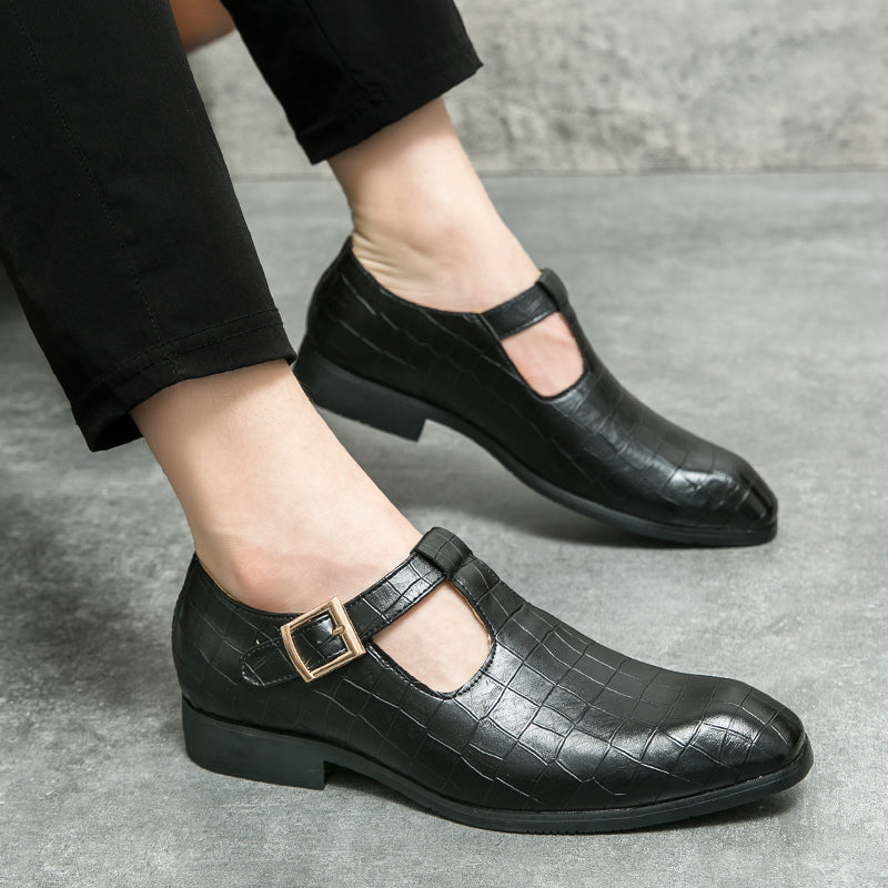 Men's Dress Loafers Handmade PU Leather Shoes