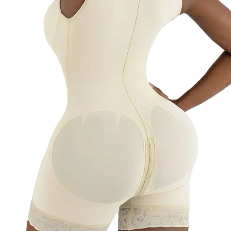 Shapewear High Compression Bodysuit Girdles with Brooches Bust for Daily and Post-Surgical Use Slimming Sheath Belly Women