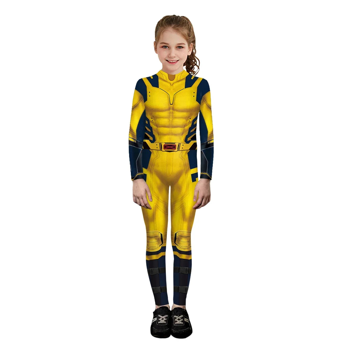 Kids Deadpool Wolverine Cosplay Costume Superhero Boys Girls Superhero Children Halloween Party Bodysuit Elastic Zenti Jumpsuits